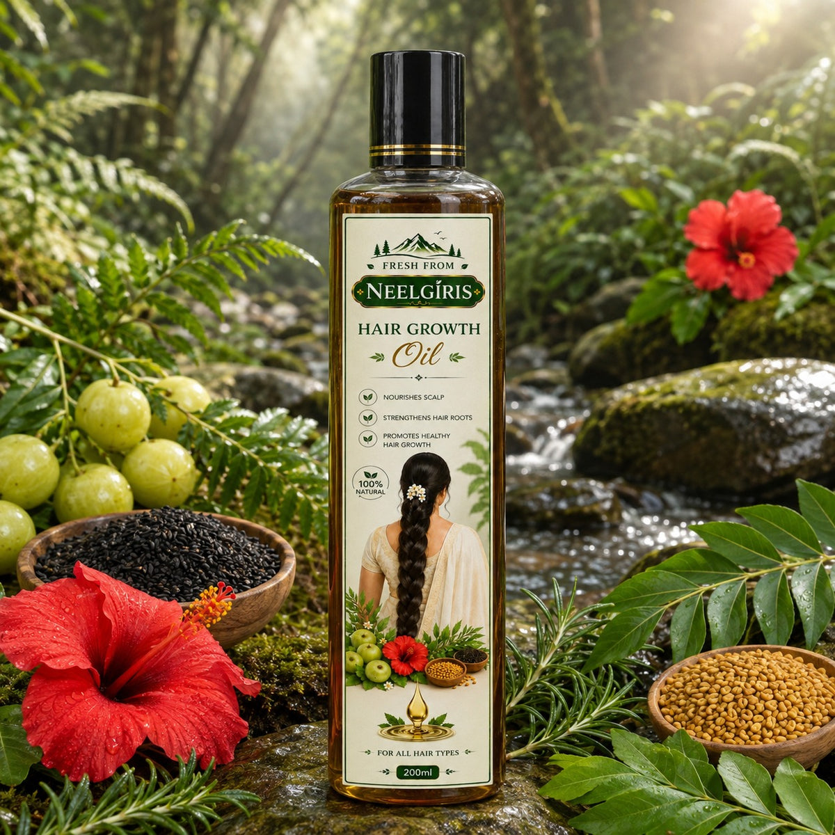Nourishing Herbal Hair Oi
