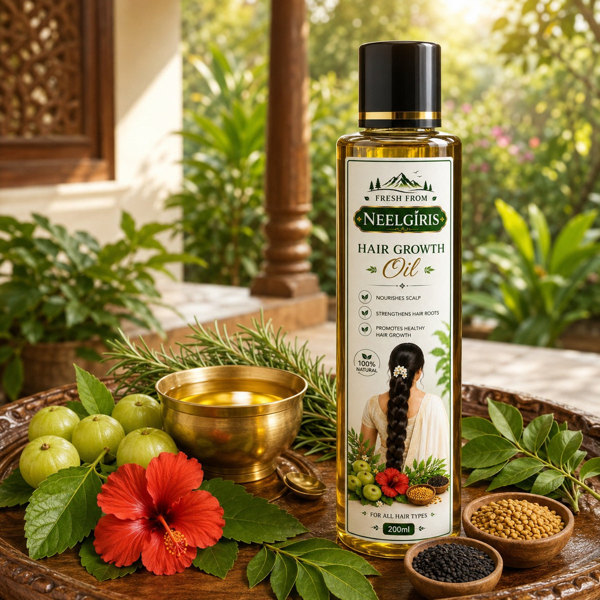 Nourishing Herbal Hair Oi