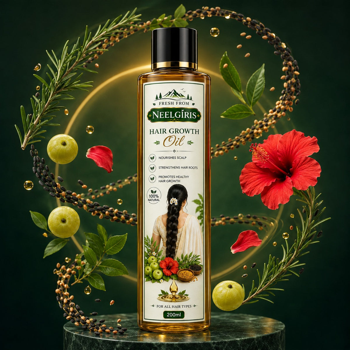 Nourishing Herbal Hair Oi